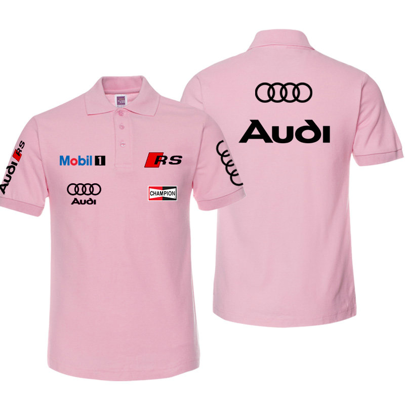 2022 Polo Audi RS Homme Champion Racing Sans Repassage Coton Couleur Unie